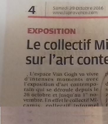 LA PROVENCE OCTOBRE 2016